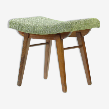 Tabouret mid century en hêtre foncé par Tatra, années 1960