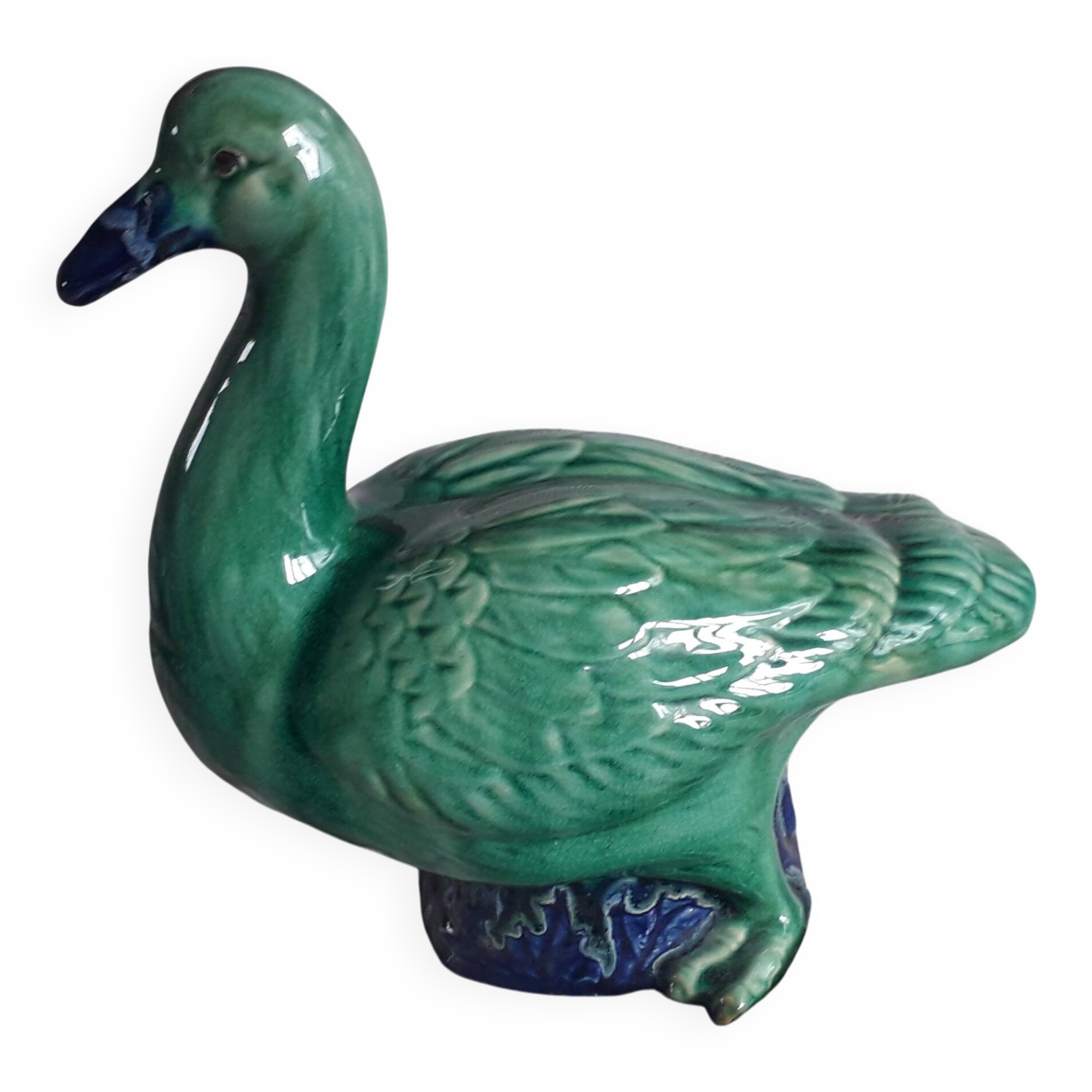 Large vintage ceramic duck