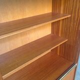 Vintage wooden bookcase with Scandinavian design