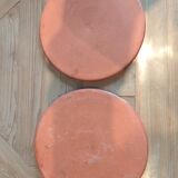Set of 4 handmade and vintage painted ceramic plates from Bulgaria