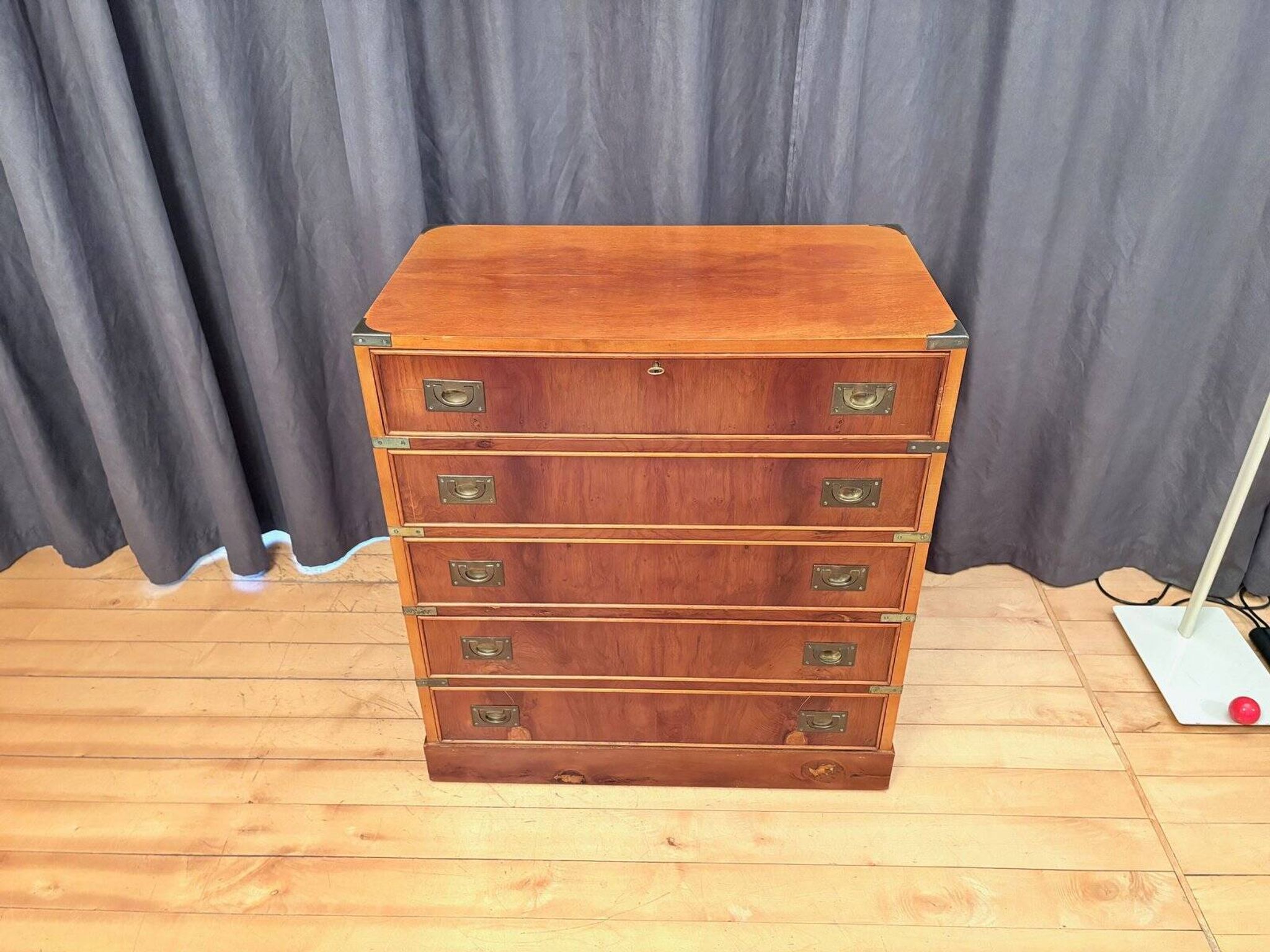 Campaign military chest of drawers and writing desk, Great Britain, 1950s