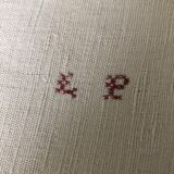 Old hemp cloth, MONOGRAM TA