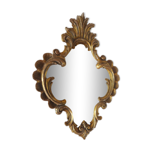 Miroir XIXème en bois - glace