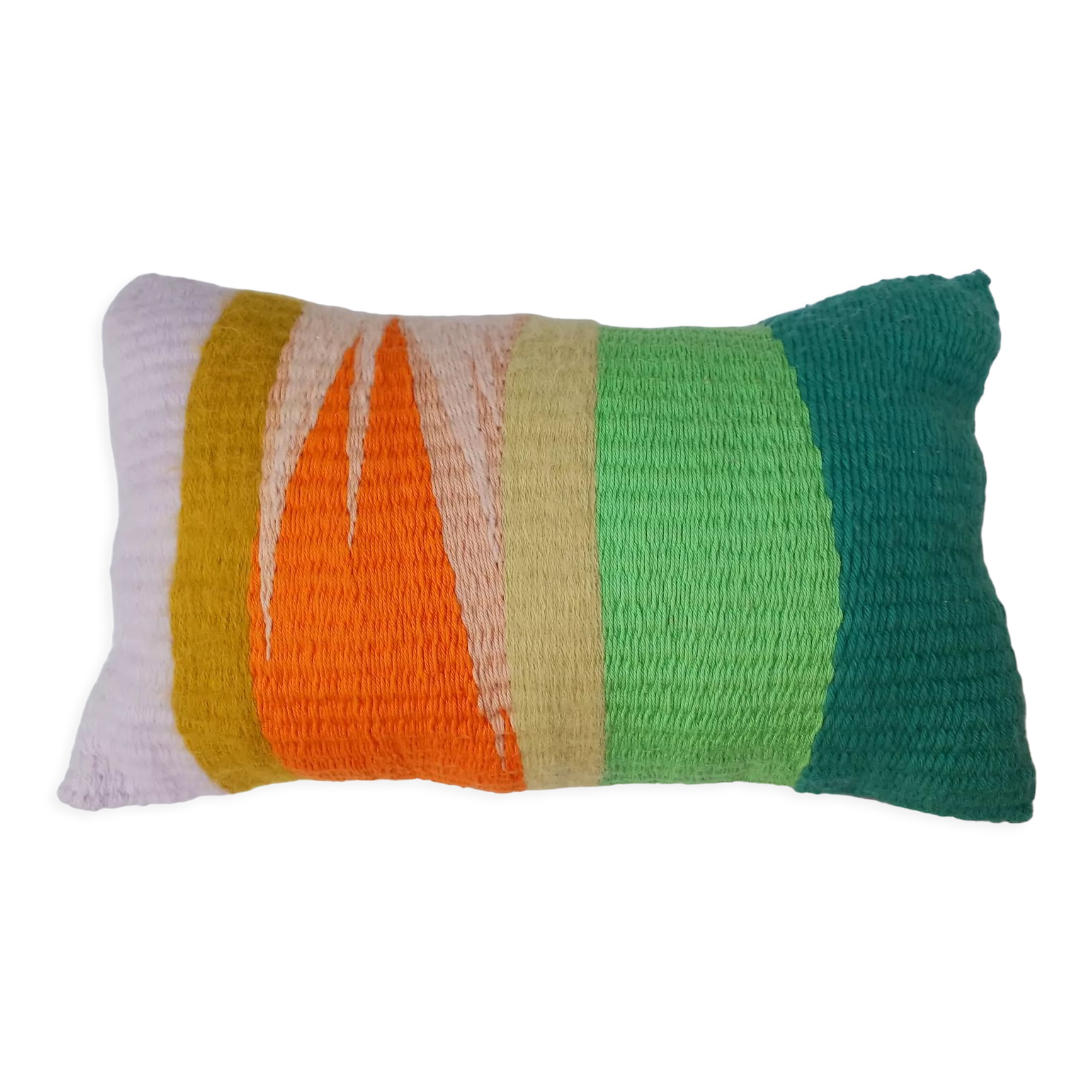 Wool weaving cushion