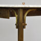 Small brass table with marble top, circa 1910