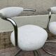 Paire de chaises cobra par Giotto Stoppino