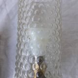 Brass and bubble glass wall light