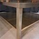 Table basse Guy Lefevre en acier et bronze