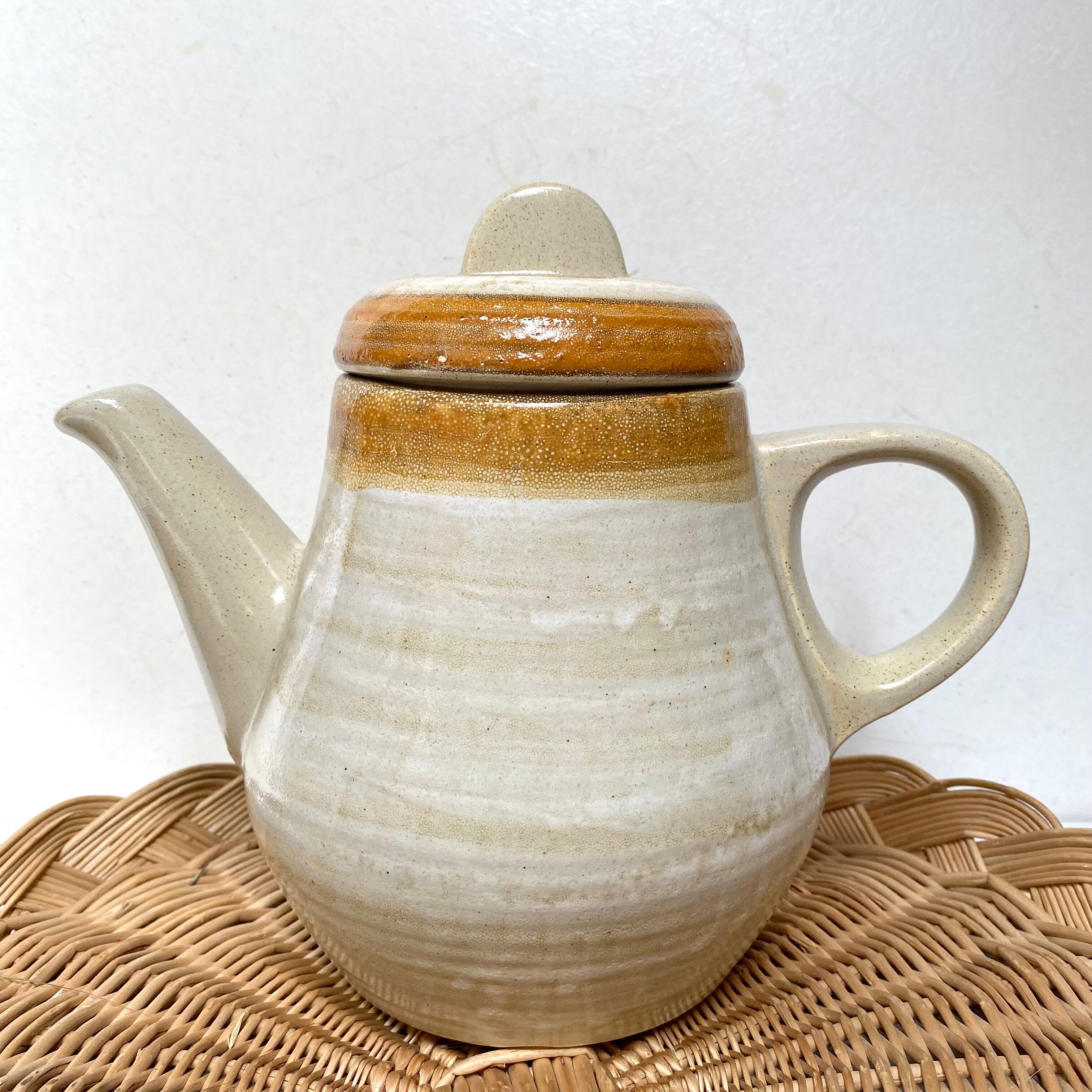 Vintage stoneware teapot