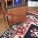 Fauteuil skaï bicolore des années 50