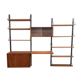 Teak book shelves, Poul Cadovius for Royal System  1950's