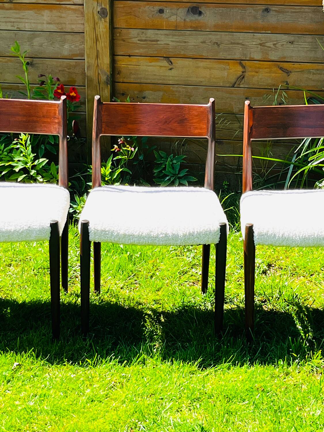 5 Danish chairs by Arne Vodder model 418 teak