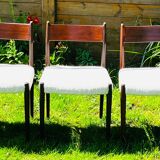 5 chaises Danoises d’Arne Vodder modèle 418 teck