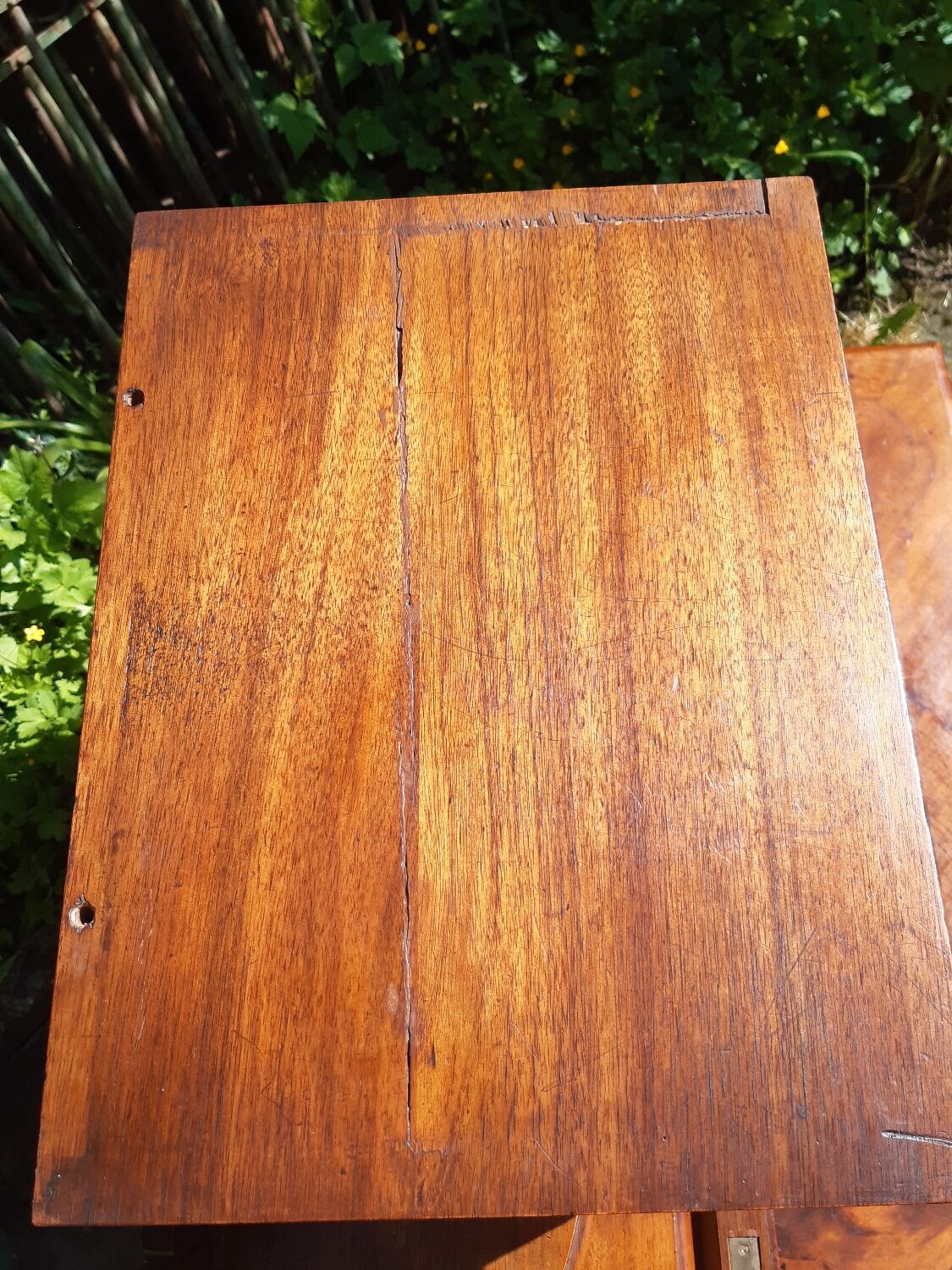 Walnut stepped desk nineteenth era