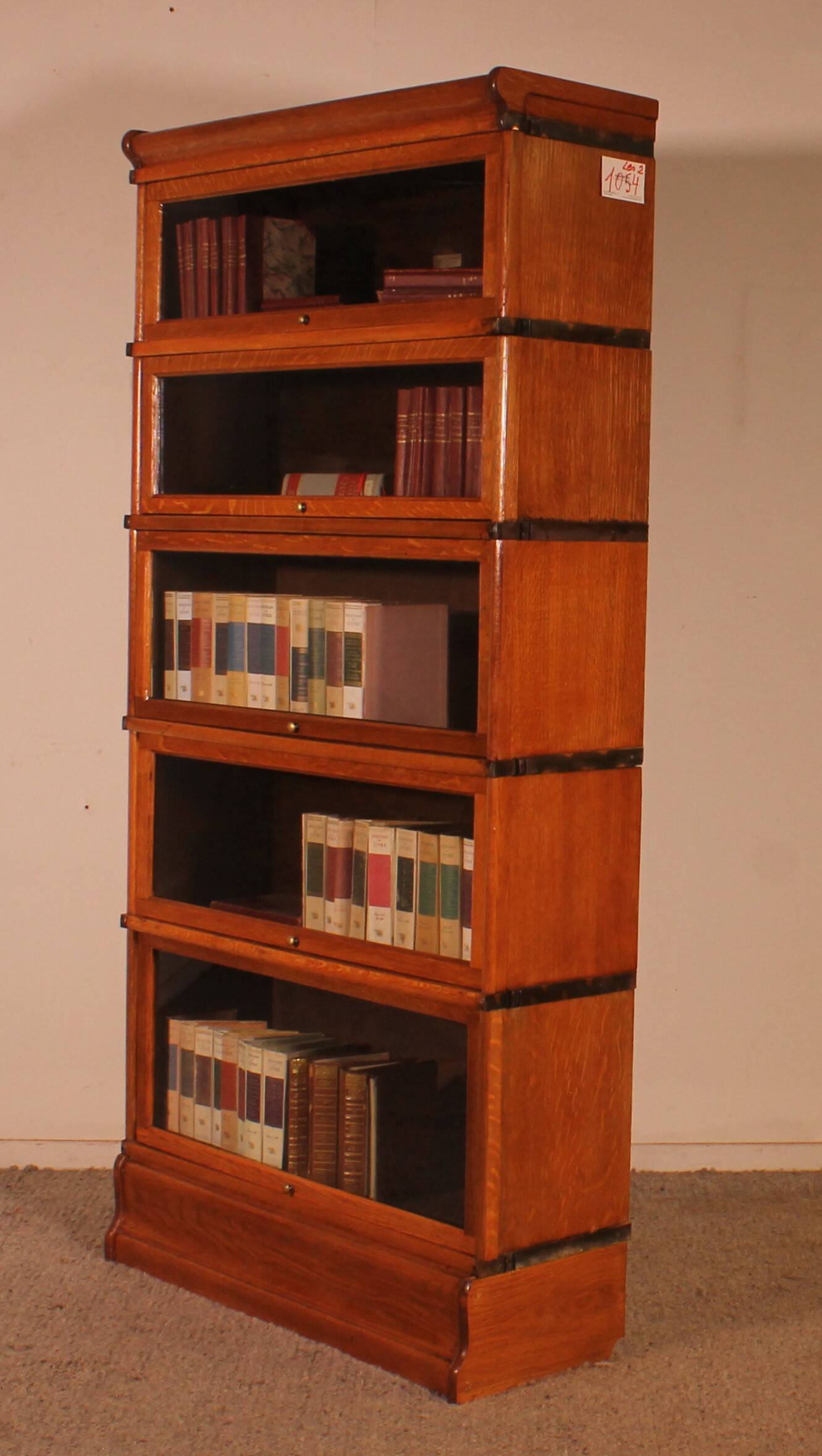 Bibliothèque Globe Wernicke En Chêne Blond De 5 éléments