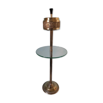 Ashtray on foot brass