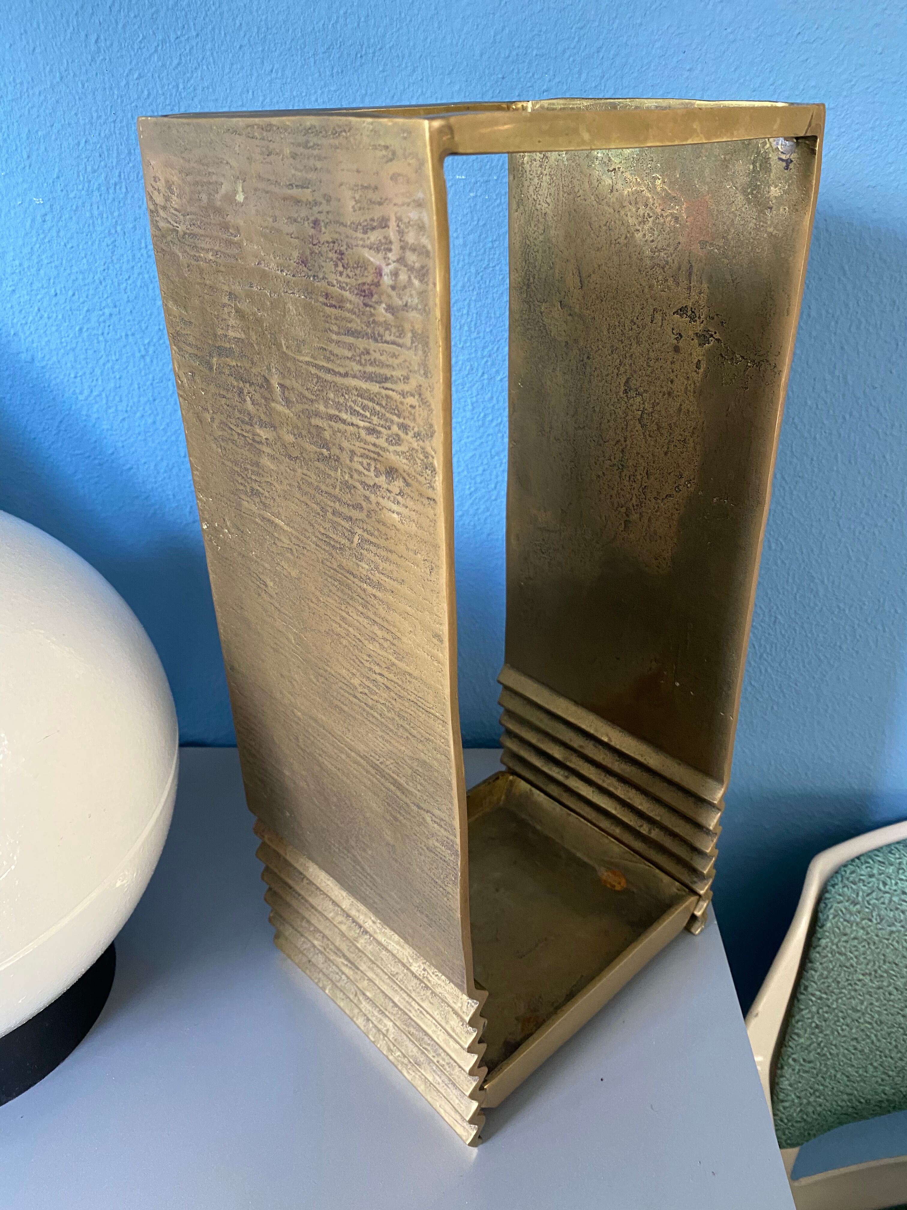 Hollywood Regency Vintage Brass Umbrella Stand