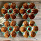 4 vintage slurry oyster plates