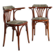 Pair of "Palmette" armchairs in bentwood - Hilma/Belgium