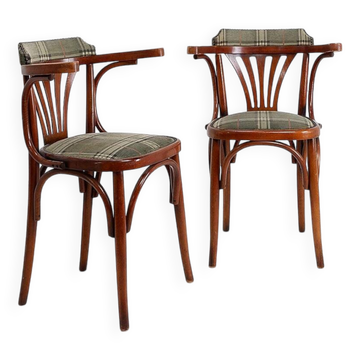 Pair of "Palmette" armchairs in bentwood - Hilma/Belgium