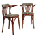 Pair of "Palmette" armchairs in bentwood - Hilma/Belgium