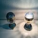 Paire de lampes en verre style Hollywood Regency, circa 1960