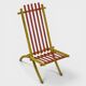 Rare pair of Thonet Frères armchairs – Original polychromy – 1930