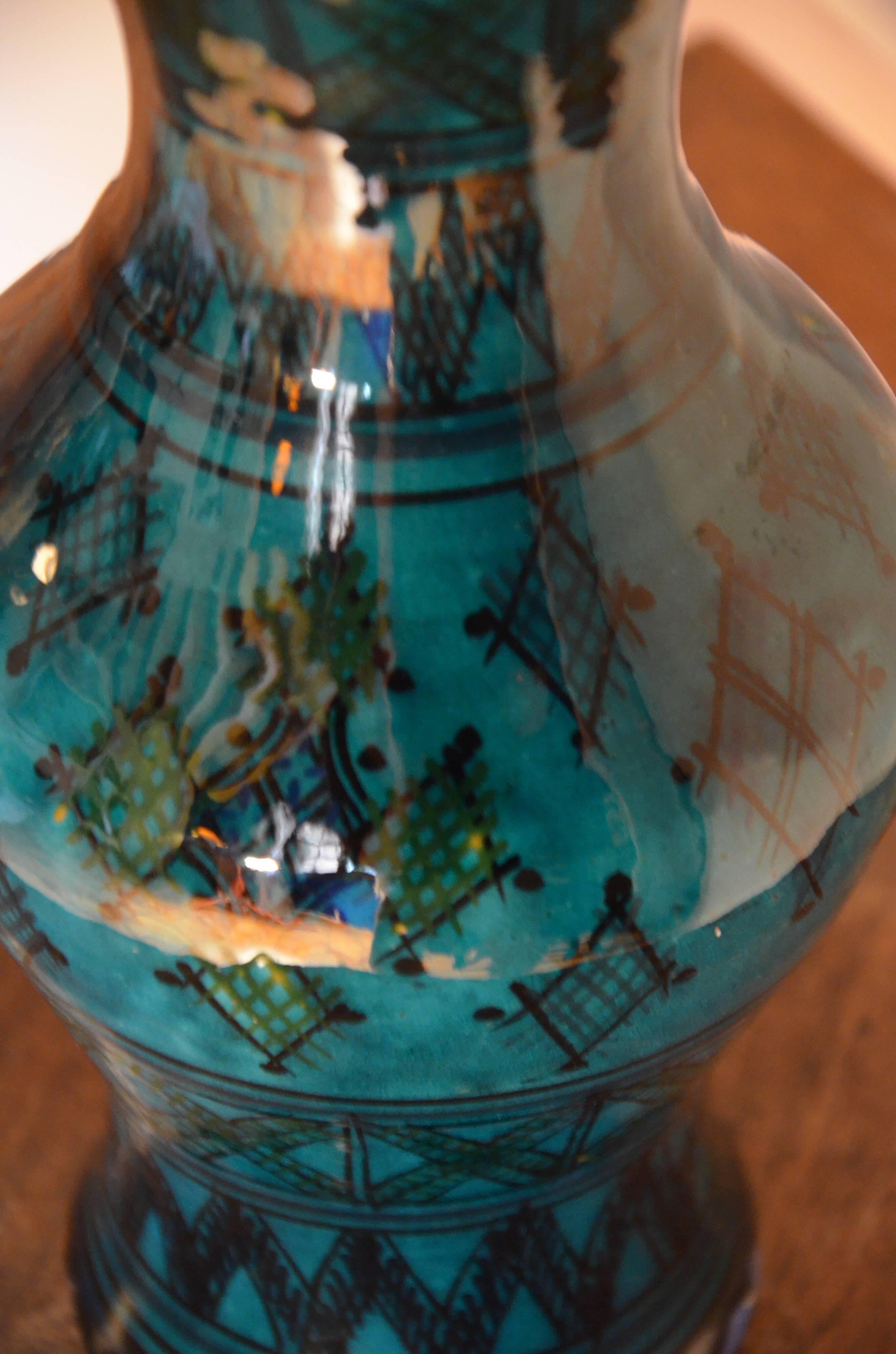 Moroccan Safi ceramic vase