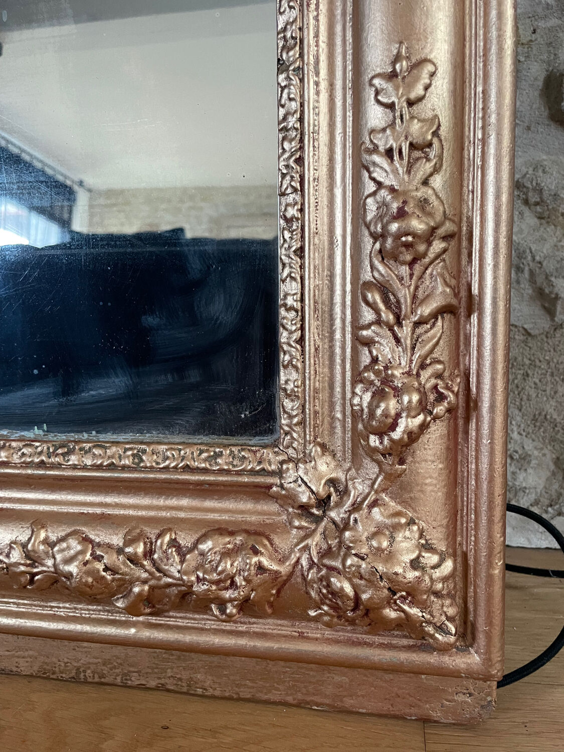 Antique Louis Philippe mercury mirror