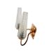 2-armed wall lamp from Elmet Zabrze, Poland, 1970s