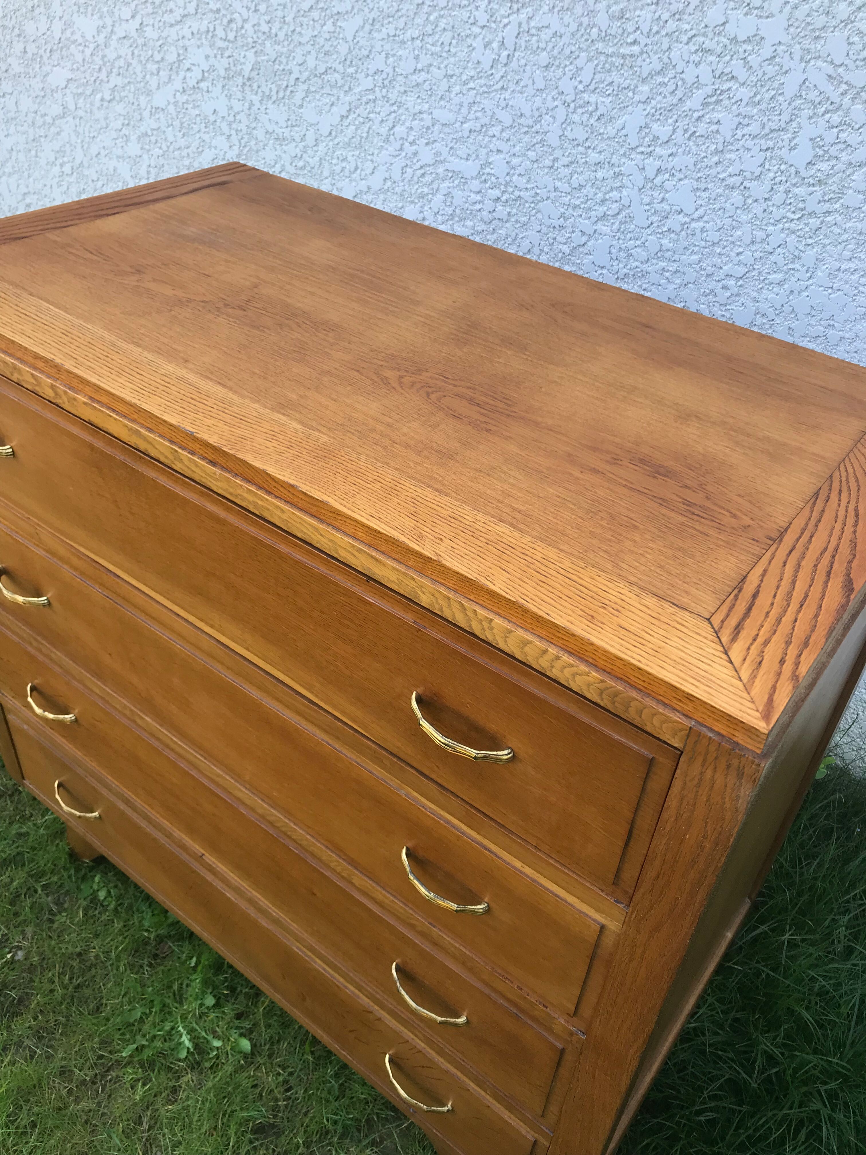 Commode vintage pieds compas