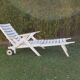 Lounge Chair or Lounger wooden feet compass years 1970