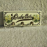 Vintage kitchen tea towel holder