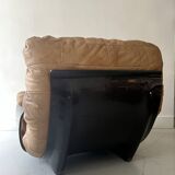 Marsala natural leather armchair by Michel Ducaroy for Ligne Roset, 1970