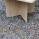 Set of 3 travertine trundle coffee tables from the 70s