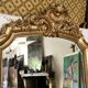 Large golden antique mirror 95x190cm