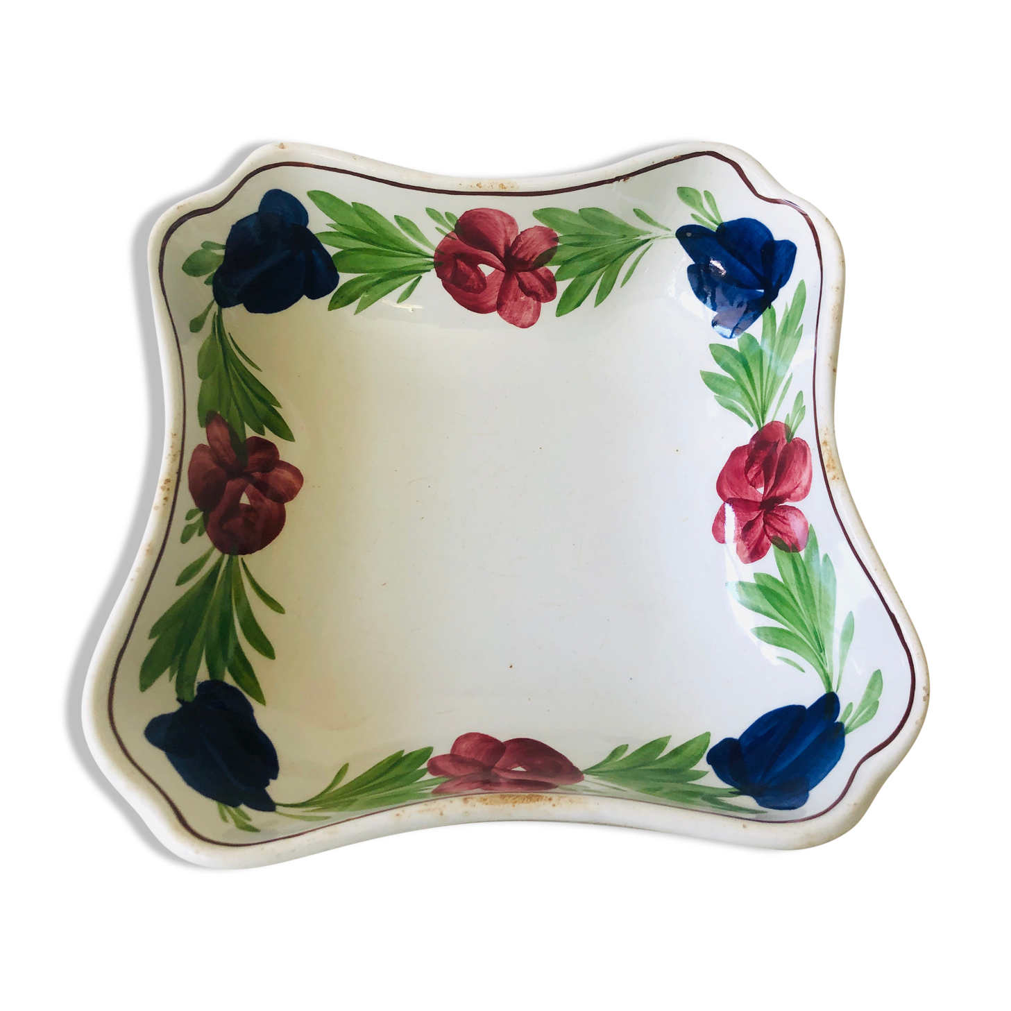 Plat faïence Niderviller
