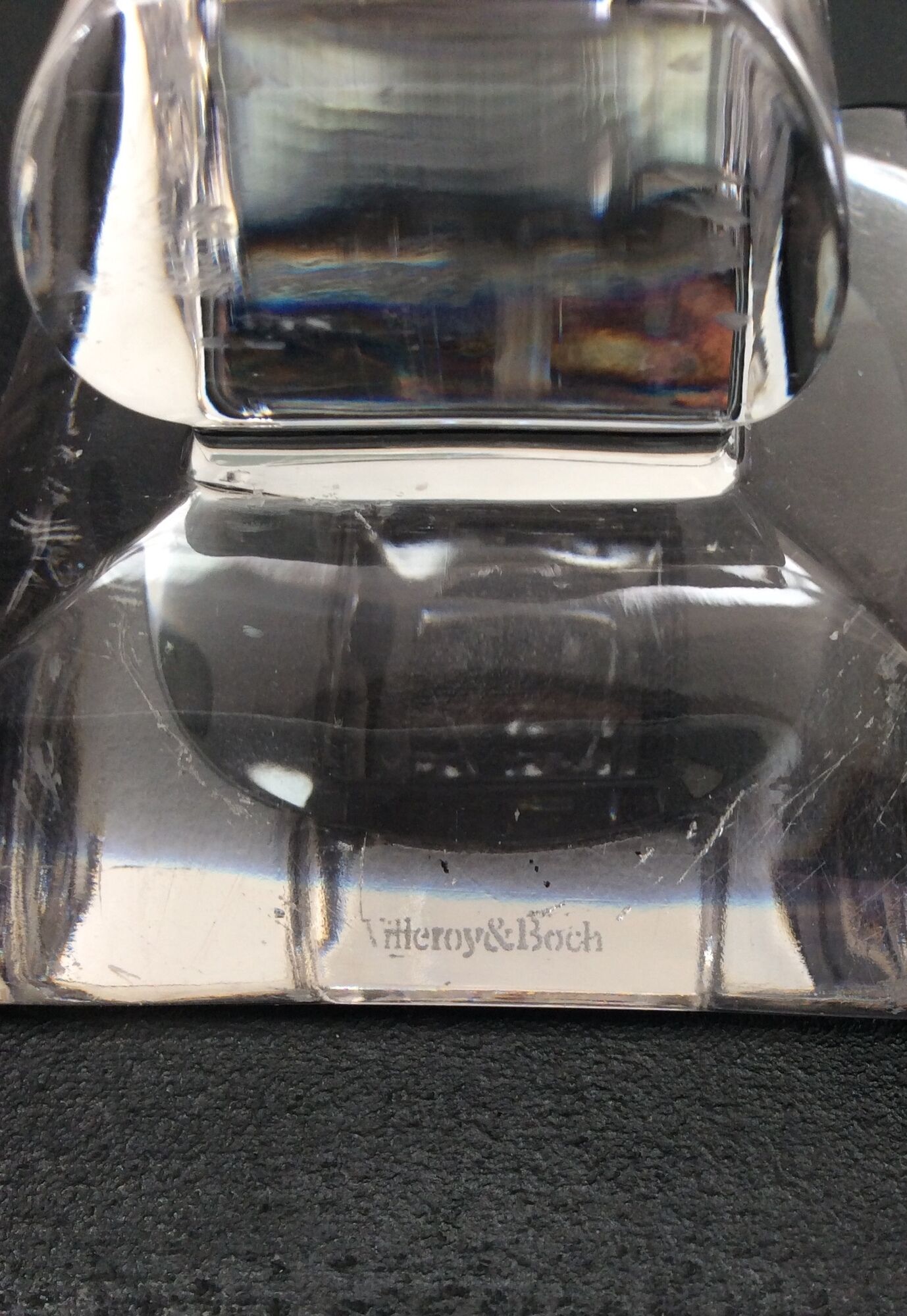 Villeroy &Boch crystal torch candle holder