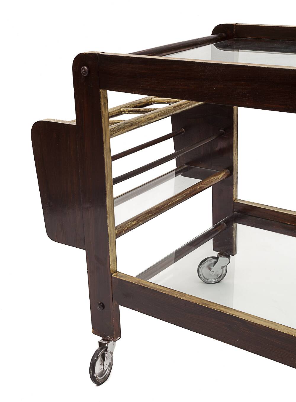 Vintage trolley on wheels