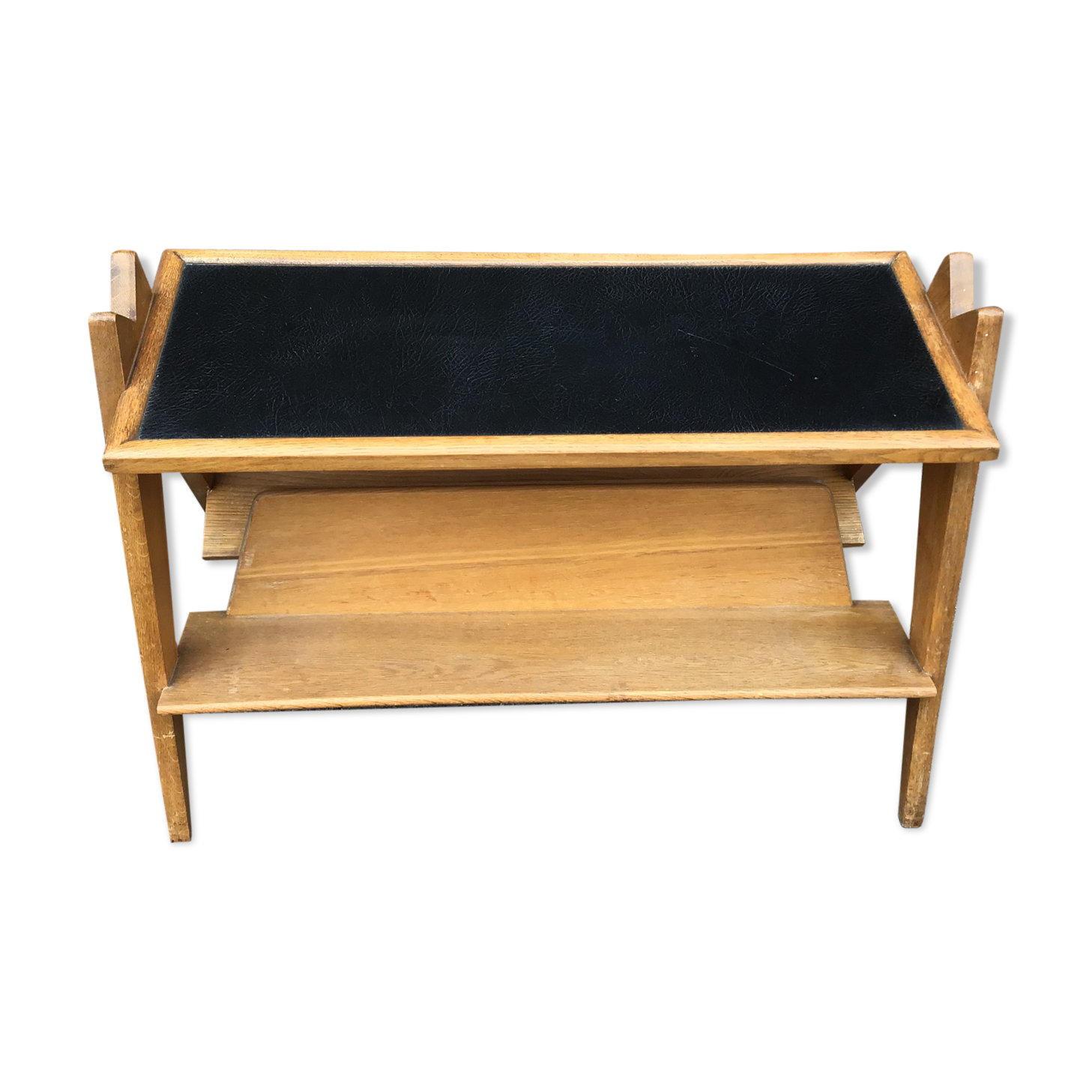 Étagère scandinave pied compas 1960