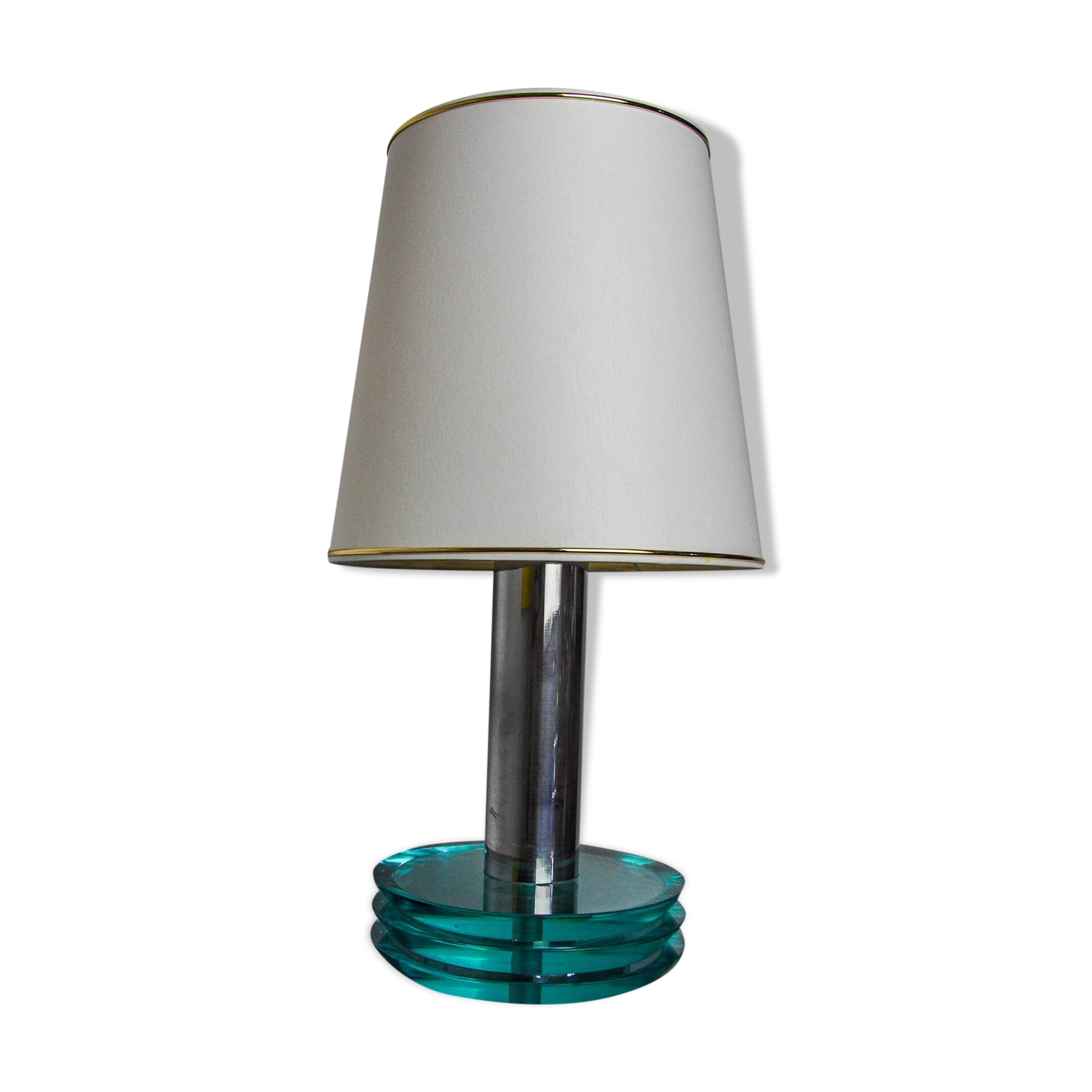 Lampe space-age par Zero Quattro, verre de murano bleu , Italie, 1970