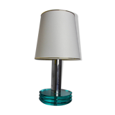 Space-age lamp by Zero Quattro, blue murano glass, Italy, 1970