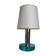 Lampe space-age par Zero Quattro, verre de murano bleu , Italie, 1970