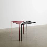 Pair of French Mid Century Triangle Tables by Mathieu Matégot, 1950s