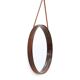 Teak wall mirror by Uno and Östen Kristiansson for Luxus, 1960s