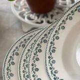 6 assiettes creuses en terre de fer
