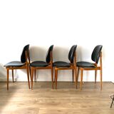 Series of four scandinavian chair model Pegasus by Baumann