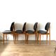 Series of four scandinavian chair model Pegasus by Baumann