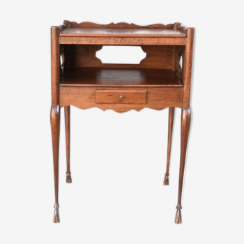 Louis XV-style bedside in 19th century walnut