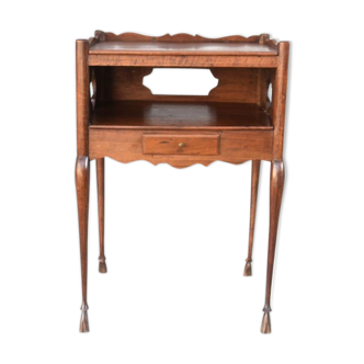 Louis XV-style bedside in 19th century walnut